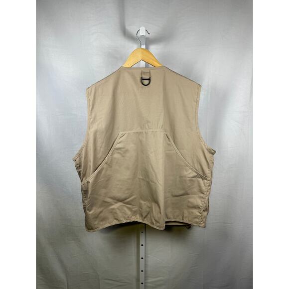 Vintage Sportfisher Fly Fishing Vest Men's Size Large/ XL Tan - Picture 5 of 7